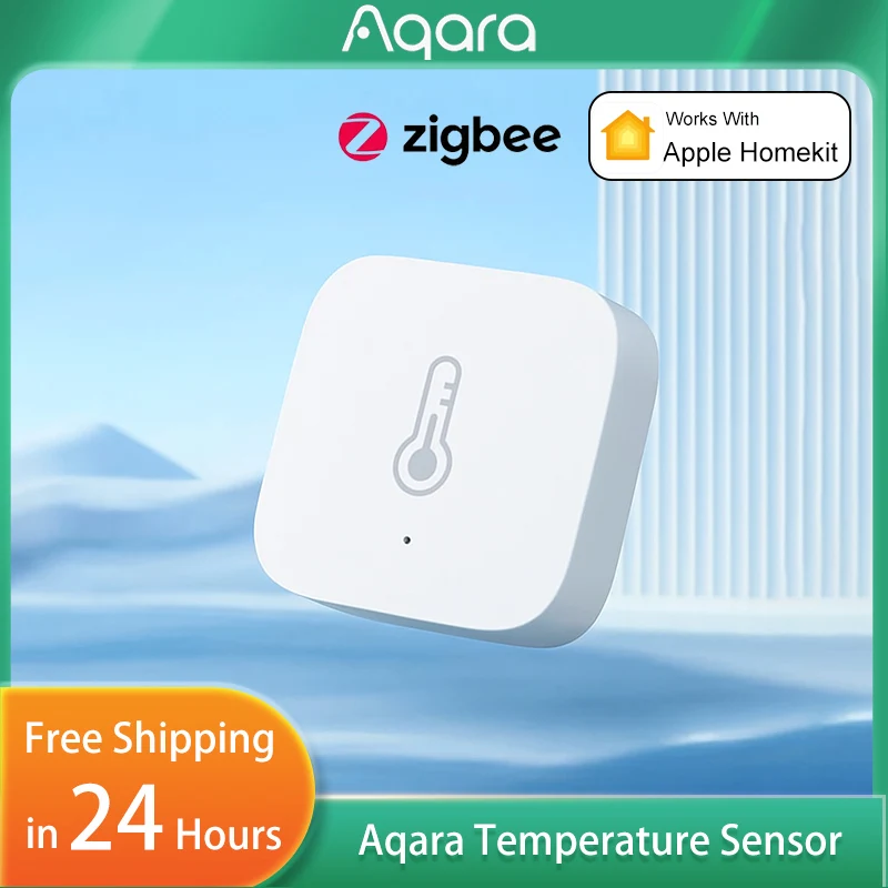Smart Home Hub Apple - Sensore di Temperatura Aqara Zigbee, Sensore