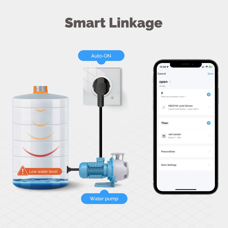 Wifi Water Sensor - Sensore intelligente del livello dell'acqua MOES