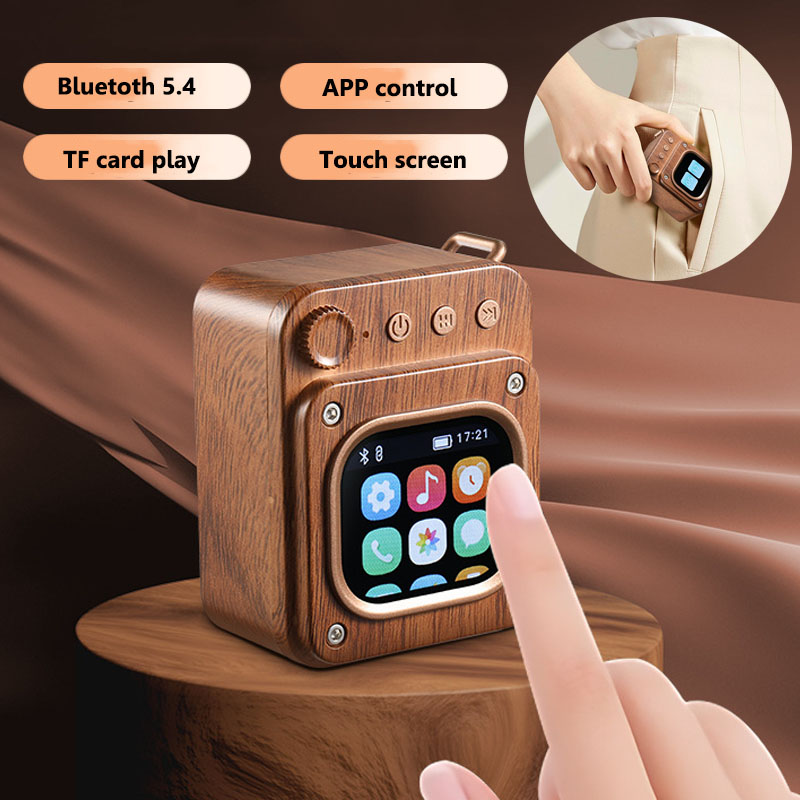 Smart Home Ynf - Mini altoparlante Bluetooth tascabile Smart Touch