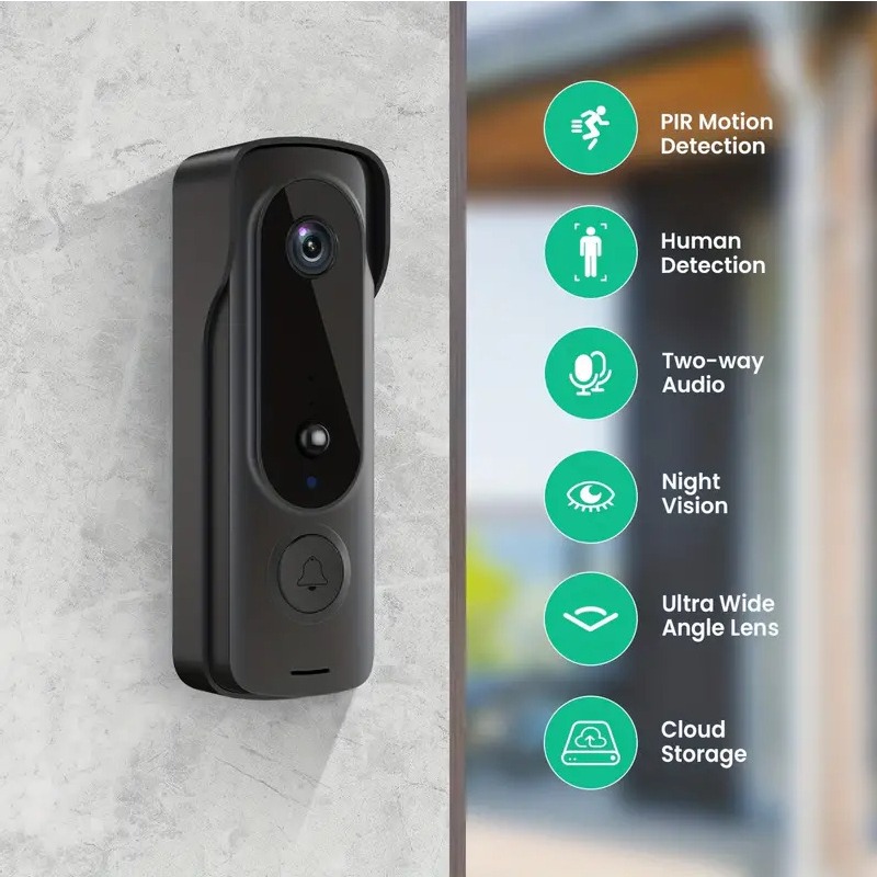 Smart Home Hub Apple - Campanello senza fili esterno Copertura solare