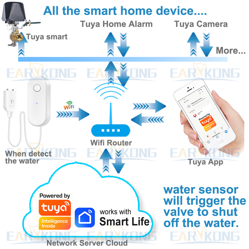 Tuya WiFi Sensore intelligente - Wifi Water Sensor recensione e prezzo